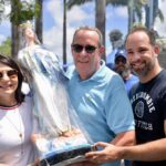 Ao lado do vereador Vitor André Gomes, Álvaro Porto participa da Festa do Morro da Conceição