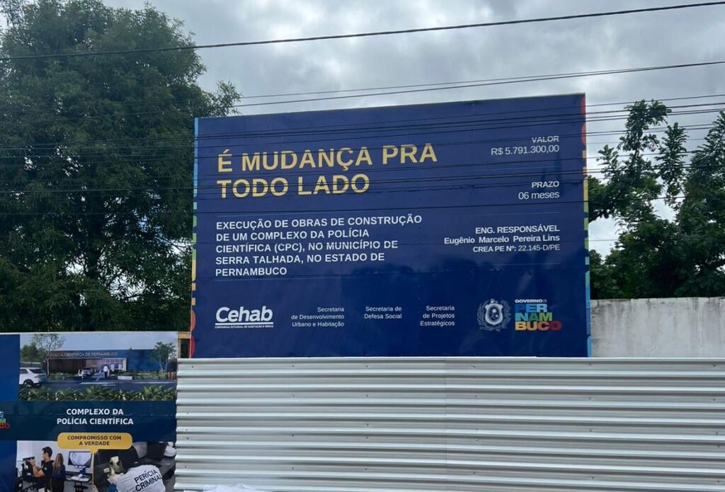 Complexo da Polícia Científica de Serra Talhada começa a sair do papel após articulação de Sebastião Oliveira