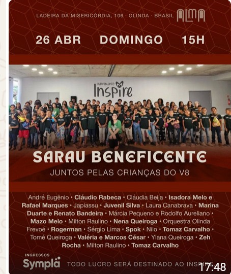 Juntos pelas Crianças do V8, em Olinda