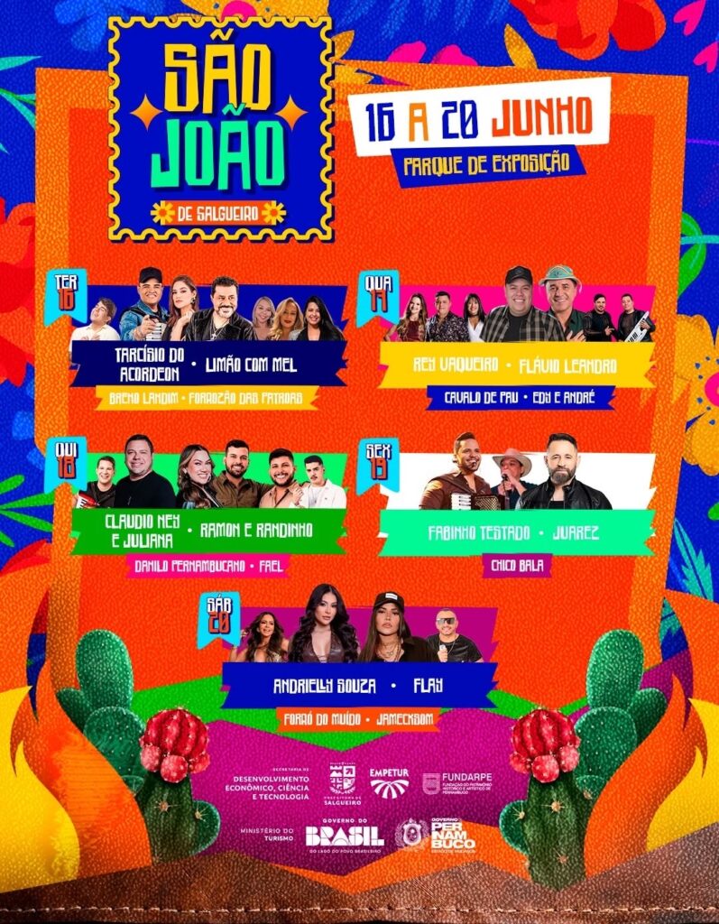 Prefeito de Salgueiro divulga programação completa do São João 2026