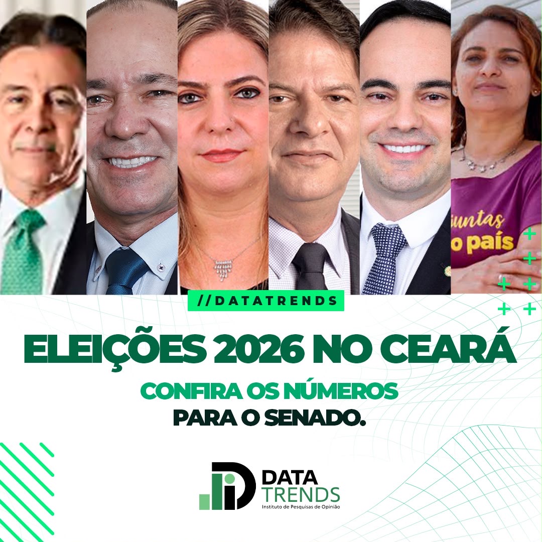 DataTrends: Cid Gomes lidera primeiro cenário; Capitão Wagner assume dianteira sem o senador na disputa