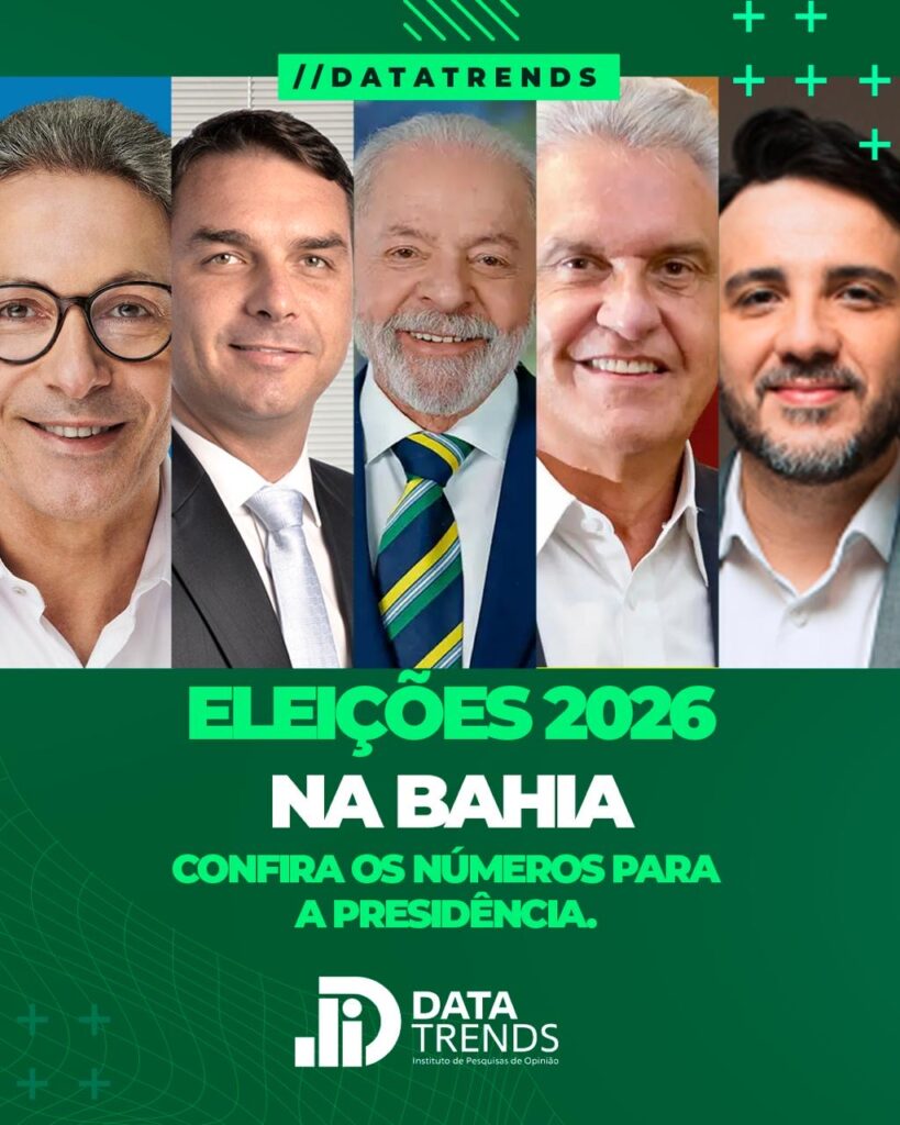 Lula lidera corrida presidencial na Bahia e tem governo aprovado por 61%, aponta DataTrends