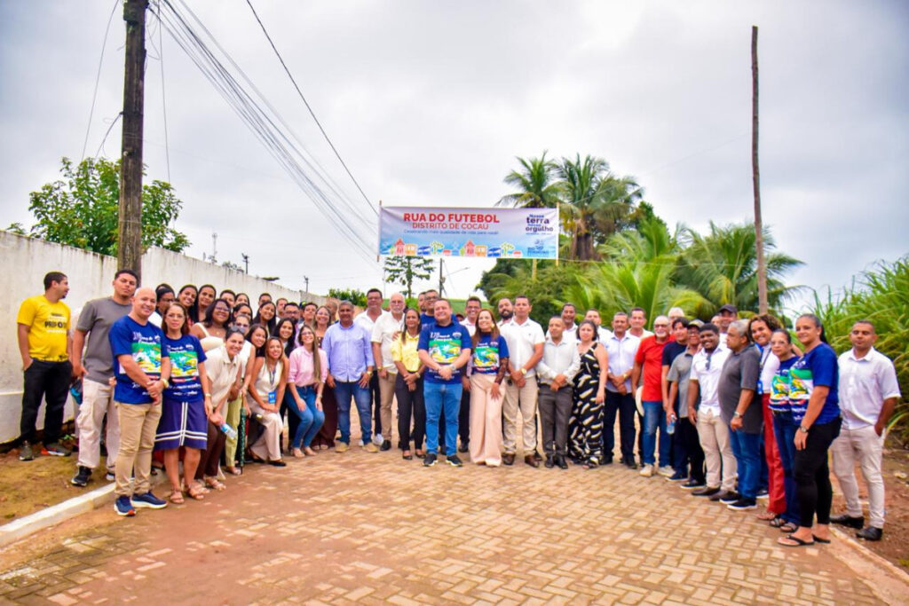 Berg de Hacker entrega três ruas pavimentadas em Cocaú e autoriza nova obra de infraestrutura no distrito