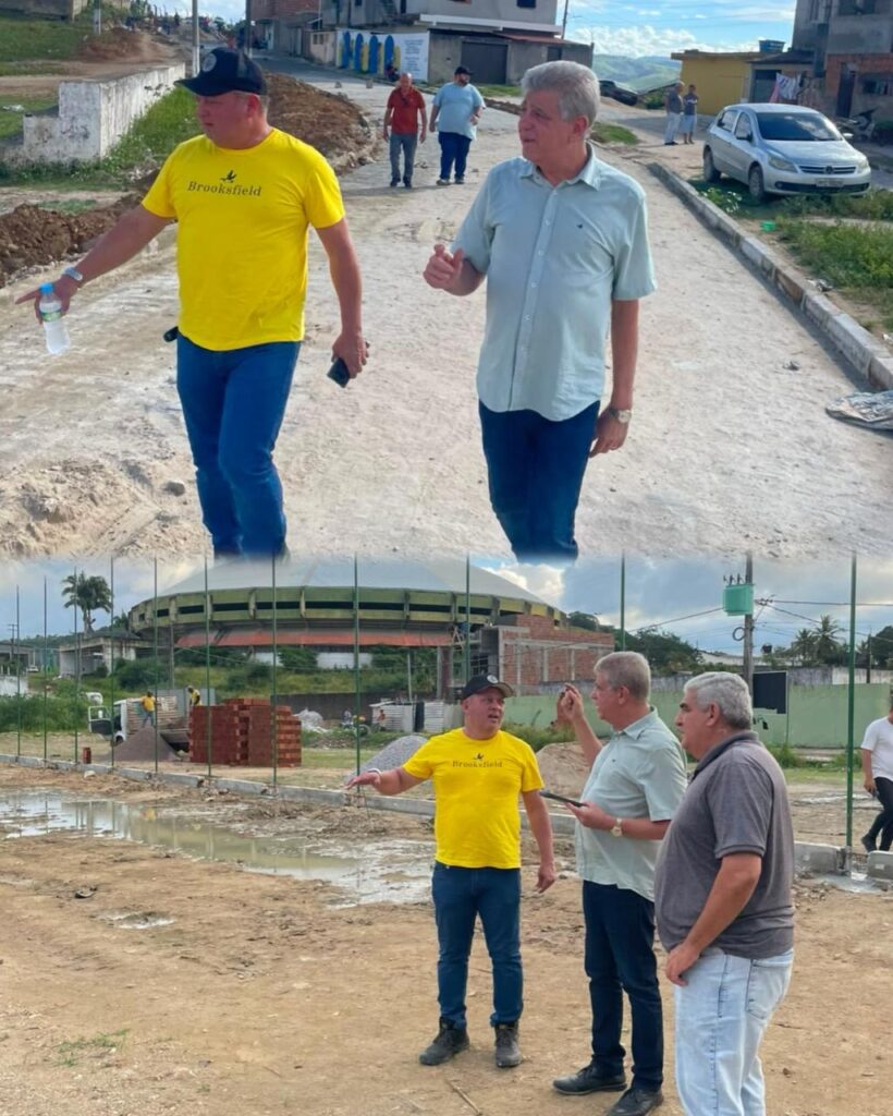 Marinaldo visita obras e população de Timbaúba agradece