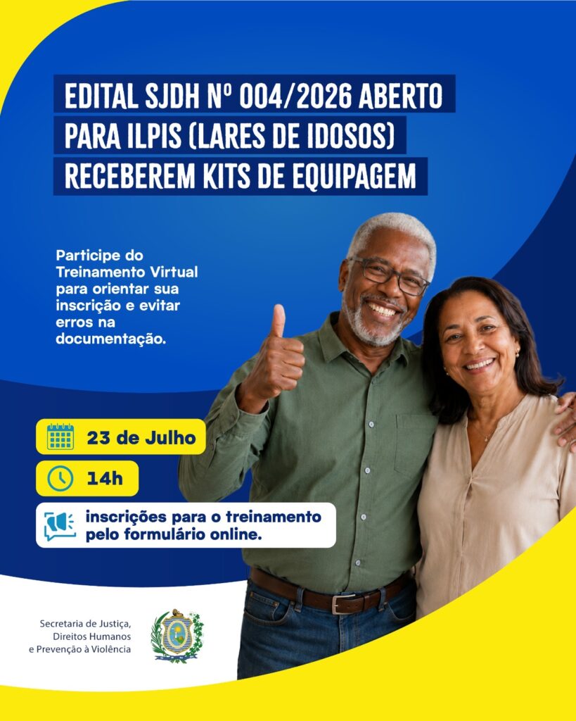 Governo de Pernambuco abre edital que visa equipar Instituições de Longa Permanência para de Idosos (ILPIs) e anuncia treiamento virtual para orientar inscrições