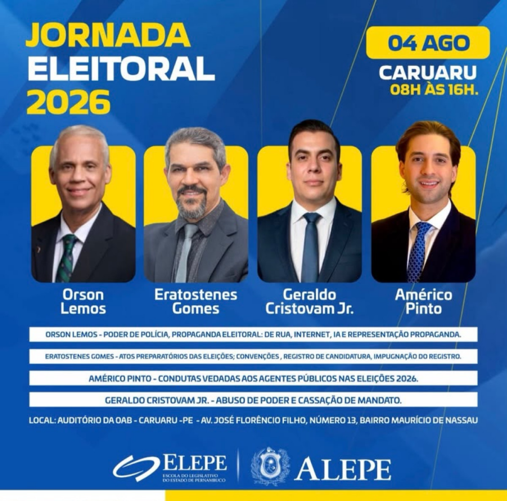 Alepe realiza jornada sobre as eleições 2026