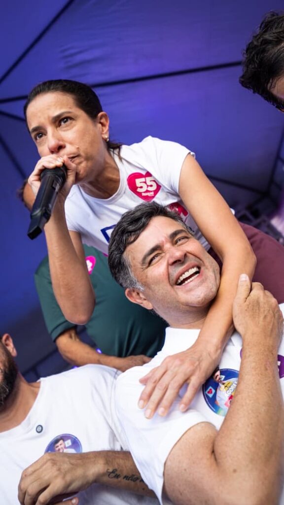 Raquel Lyra e Eduardo da Fonte participam de grande caminhada em São José da Coroa Grande ao lado do prefeito Barbosa